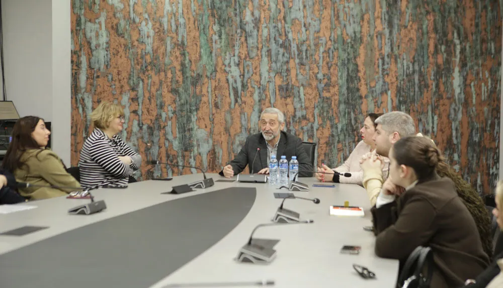 Academician Avtandil Arabuli Delivering a Public Lecture at Grigol Robakidze University