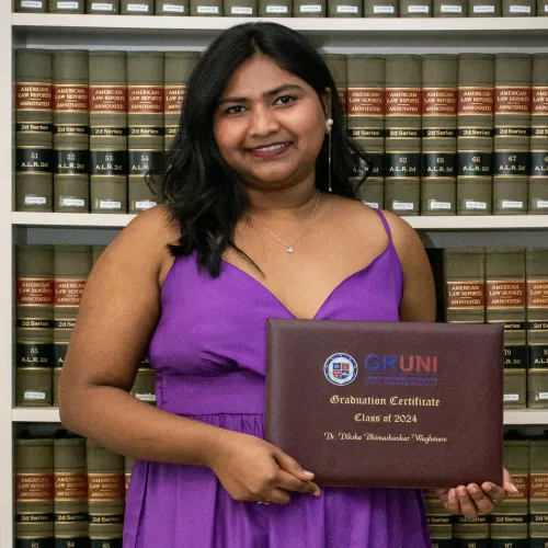 Dr. Diksha Bhimashankar Waghmare Success Story - Grigol Robakize University (GRUNI)